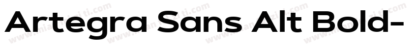 Artegra Sans Alt Bold字体转换